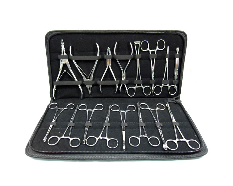 Piercing Tool Kit (16pcs Set) - Piercing Tool Kits - Piercing Supplies -  Worldwide Tattoo Supply