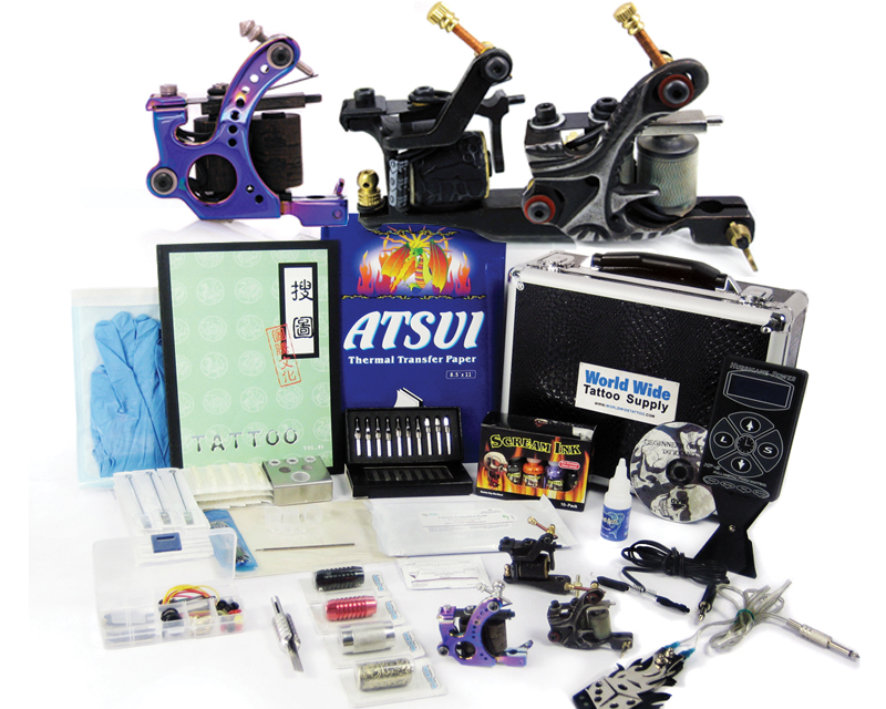 Apprentice Tattoo Kit 4 - Apprentice Tattoo Kit with Case - Tattoo Kits -  Worldwide Tattoo Supply