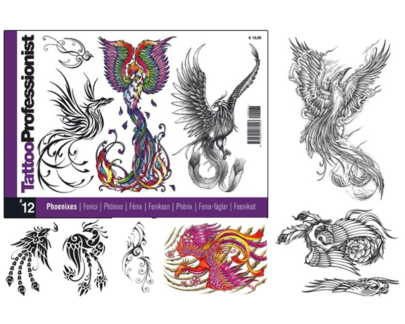 Pro Phoenixes Flash Book #12 - Professionist Flash Books - Books & DVDS - Worldwide Tattoo Supply