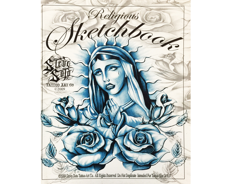 RELIGIOUS SKETCHBOOK by Steve Soto (30 pages) Tattoo Design Sketch Flash  Book